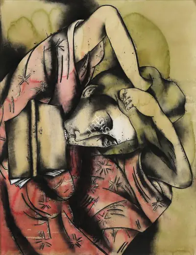 Anju Dodiya (Artist), The Knotted Pause, 2008, Painting