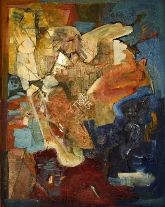 G. Gangathovam (Artist), Untitled, 1976, Painting
