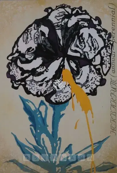 Kallat, Jitish (Artist). Herbarium (Annual -Perennial) 11, 2005 | Painting, Sa.Onl/13.03.08, 2008 · Saffronart