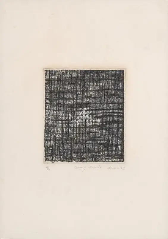 Zarina Hashmi (Artist), Crossing Concrete, 1993, Graphic Art