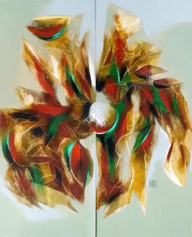 Gopal S. Adivrekar (Artist), Untitled (Abstract composition), Painting