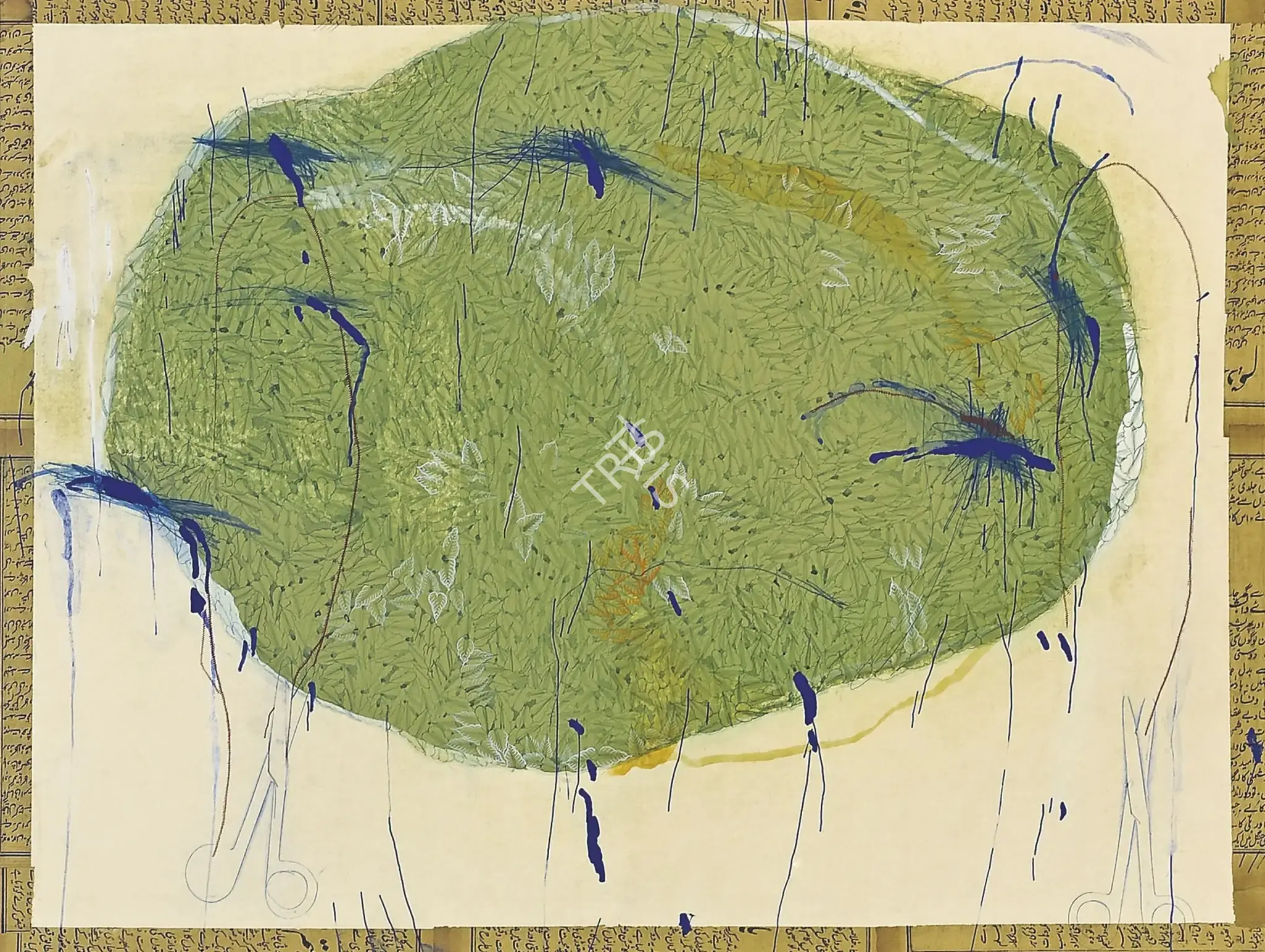 Imran Qureshi (Artist), Reshape, 2005, Painting