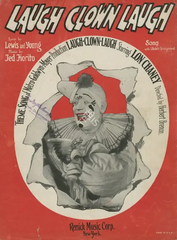 Irving Thalberg (Producer), Laugh, Clown, Laugh, 1928, Film Brochure
