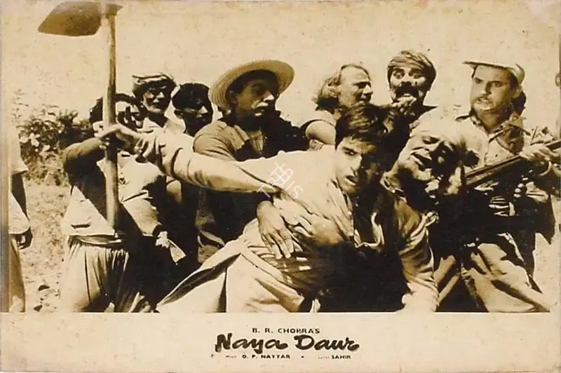 M.N. Malhotra (Cinematographer), Naya Daur, 1957, Lobby Card