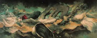 Samir Aich (Artist), Still Life, 1990, Painting