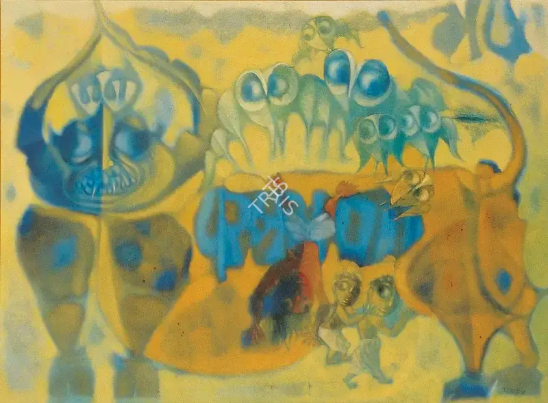 J. Sultan Ali (Artist), Untitled, 1985, Painting