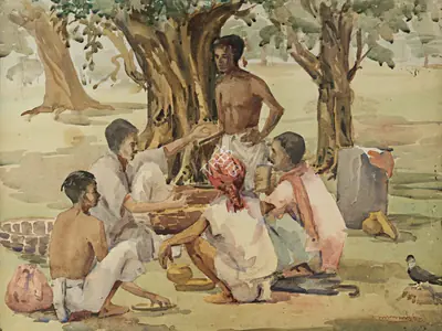 Lalu Prasad Shaw (Artist), Untitled, 1956, Painting