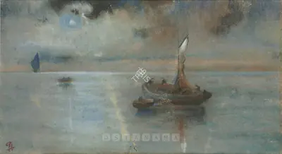 Gaganendranath Tagore (Artist), Seascape, 1909, Painting