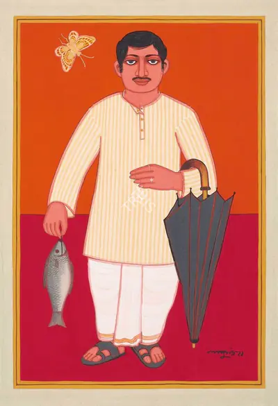 Lalu Prasad Shaw (Artist), Rashil Babu, 2021, Painting