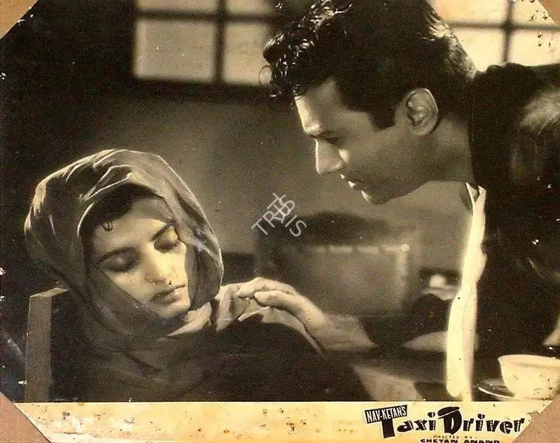 V. Ratra (Cinematographer), Taxi Driver, 1954, Lobby Card