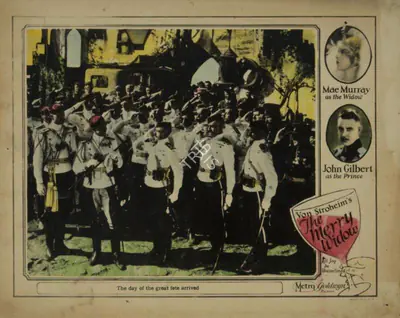 Erich von Stroheim (Director), The Merry Widow, 1925, Lobby card