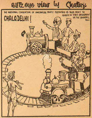 Basu Chatterjee (Cartoonist), Chalo Delhi !, 1960, Cartoons