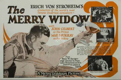Erich von Stroheim (Director), The Merry Widow, 1925, Handbill