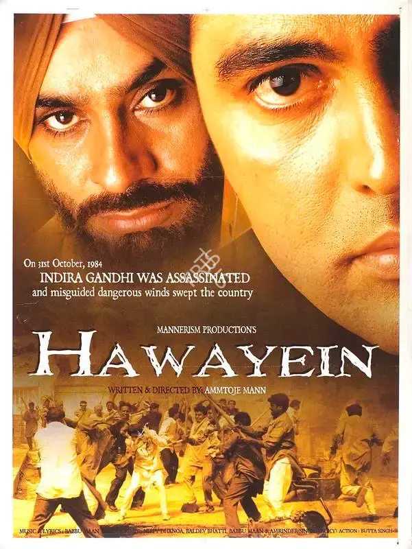 Baldev Bhatti (Producer), Hawayein, 2003, Full Sheet Poster