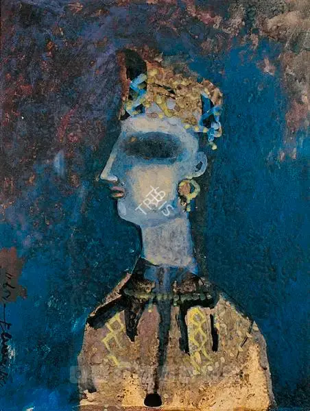 Ganesh Pyne (Artist), Prince, 1967, Painting