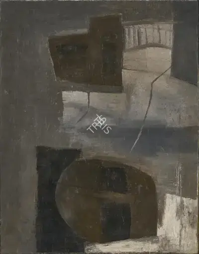 Ramkumar (Artist), Bridge, 1959, Painting