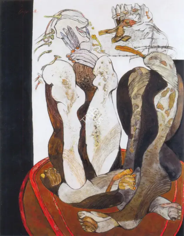 Jaya Ganguly (Artist), His and her Majesty, 1998, Painting
