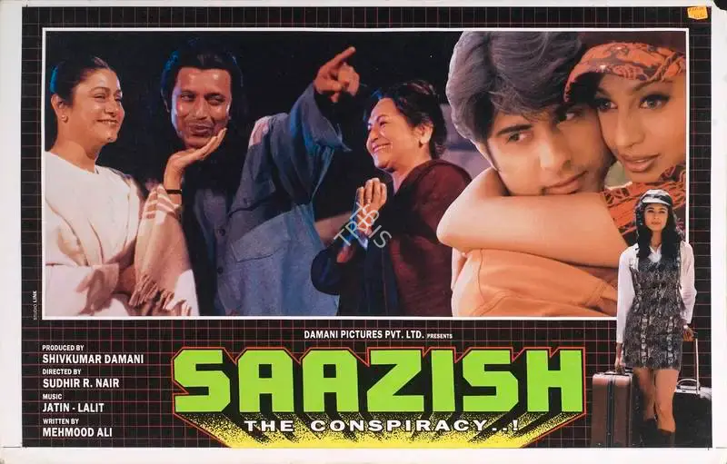 Shivkumar Damani (Producer), Saazish, 1998, Lobby Card