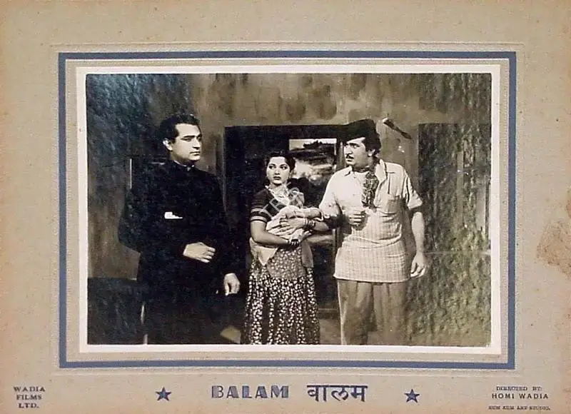 Jimmy Kapadia (Cinematographer), Balam, 1949, Lobby Card
