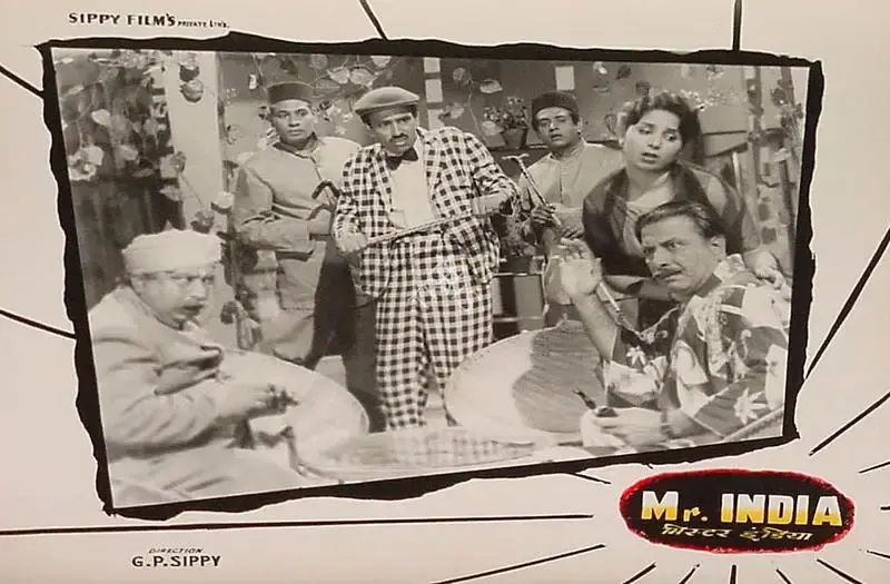 Roque M. Layton (Cinematographer), Mr India, 1961, Lobby Card