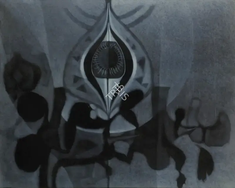 J. Sultan Ali (Artist), Bhairava, 1980, Painting