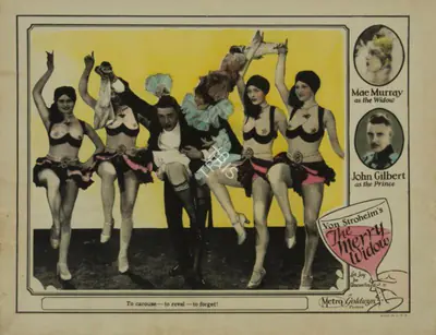 Erich von Stroheim (Director), The Merry Widow, 1925, Lobby card