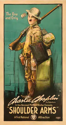 Charlie Chaplin (Producer), Shoulder Arms, 1918, Poster