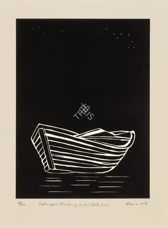 Hashmi, Zarina (Artist). Rohingyas: Floating on the Dark Sea, 2015 | Graphic Art, So.Lon/30.09.25, 2025 · Sotheby's