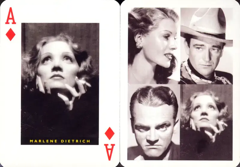 Great Movie Stars - 2, 1997, Playing Cards