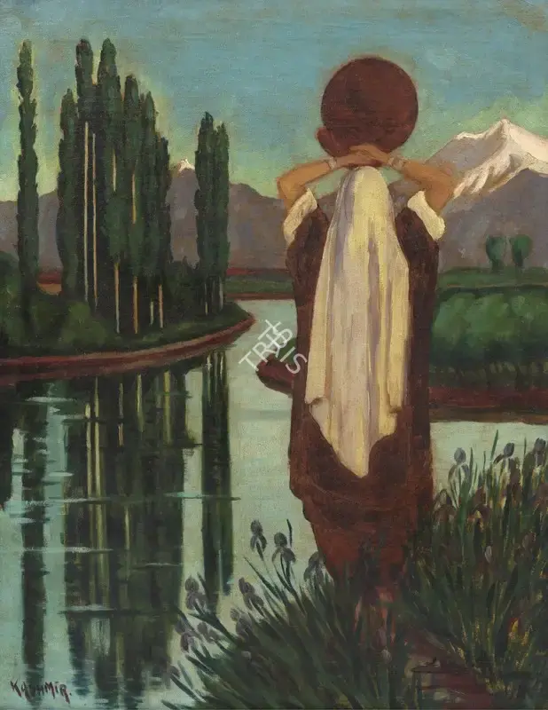 Elizabeth Brunner (Artist), Kashmir, 1946, Painting