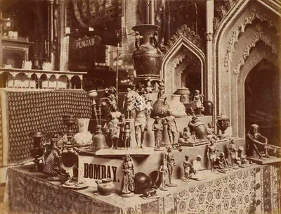 Shew Shankar Narayan (Photographer), Poona Figures - Bombay Court, 1883, Antiquarian Photograph