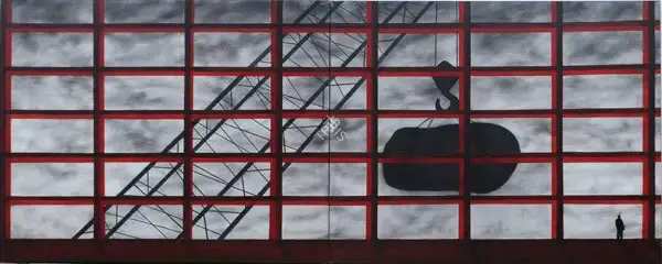 Vibha Galhotra (Artist), Horizons Vs Verticals, 2007, Painting