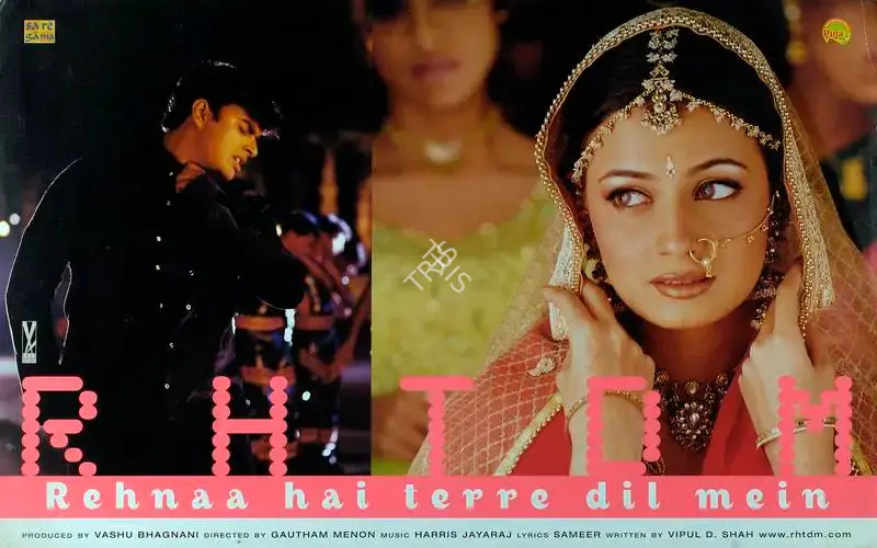 Vashu Bhagnani (Producer), Rehnaa Hai Terre Dil Mein, 2001, Lobby Card