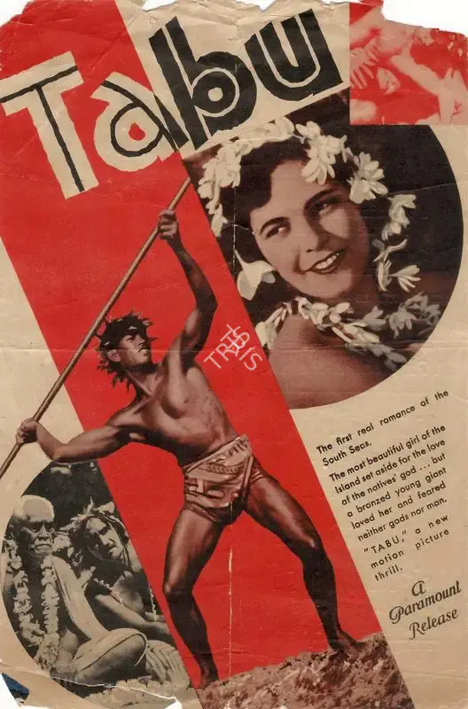 F.W. Murnau (Producer), Tabu: A Story of the South Seas, 1931, Handbill