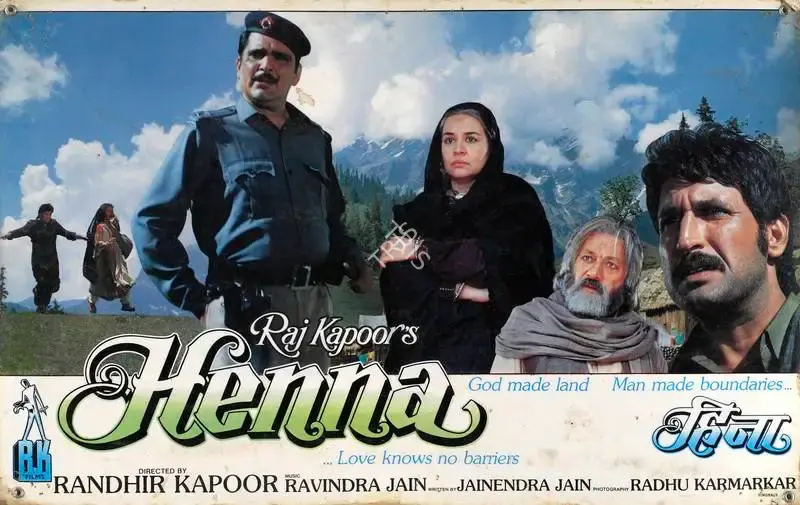 Radhu Karmakar (Cinematographer), Henna, 1991, Lobby Card