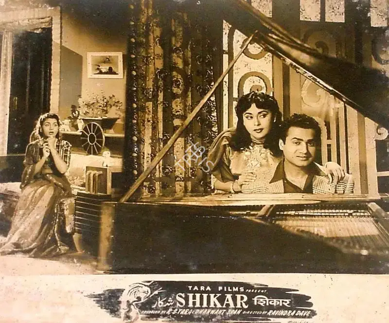 Ravindra Dave (Director), Shikar, 1955, Lobby Card