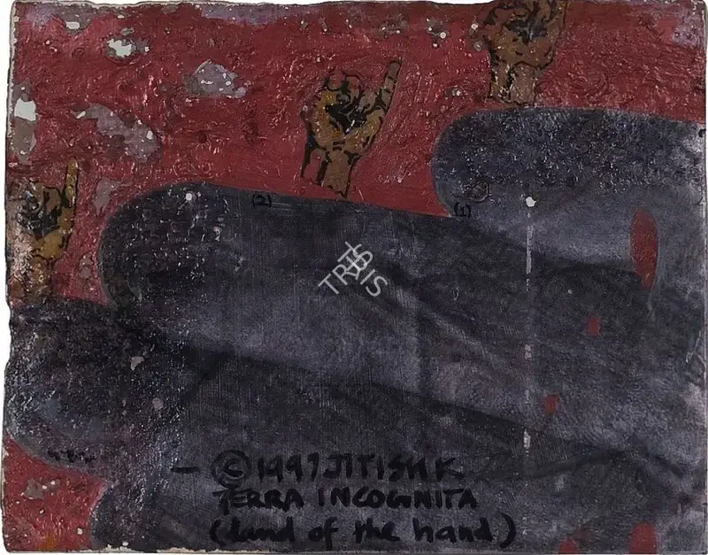 Jitish Kallat (Artist), Terra Incognita (Land of the hand), 1997, Painting