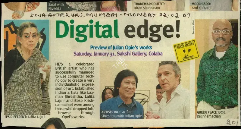 Tanveer Khan (Reporter), Digital Edge!, 2009, Newspaper Clipping