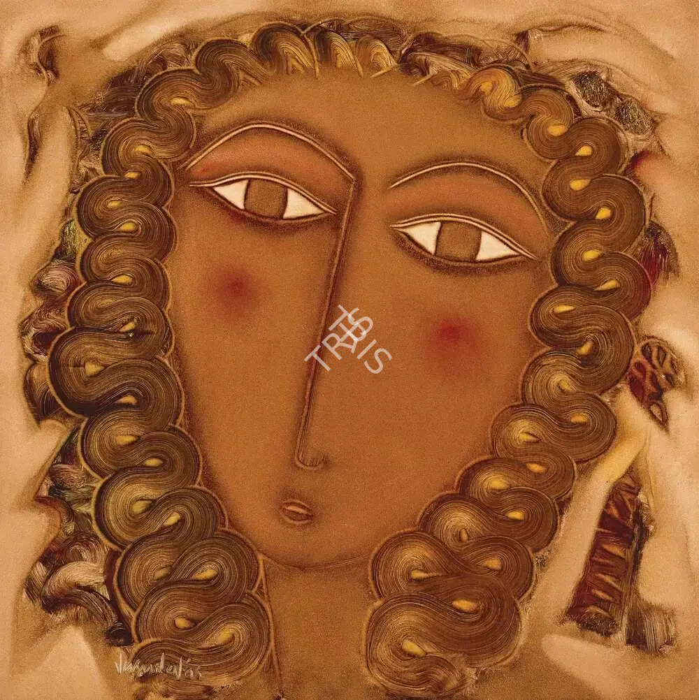 S.G. Vasudev (Artist), She, 2006, Painting