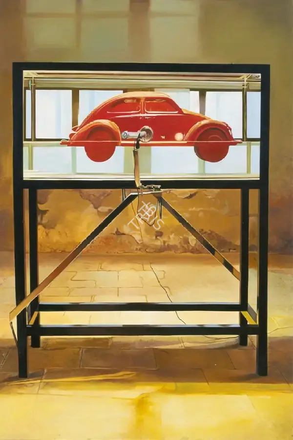 Sudarshan Shetty (Artist), Untitled (Red Beetle), 2007, Painting