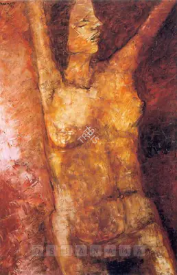 Padamsee, Akbar (Artist). Nude, 1993 | Painting, Ch.HoK/06.07.03, 1993