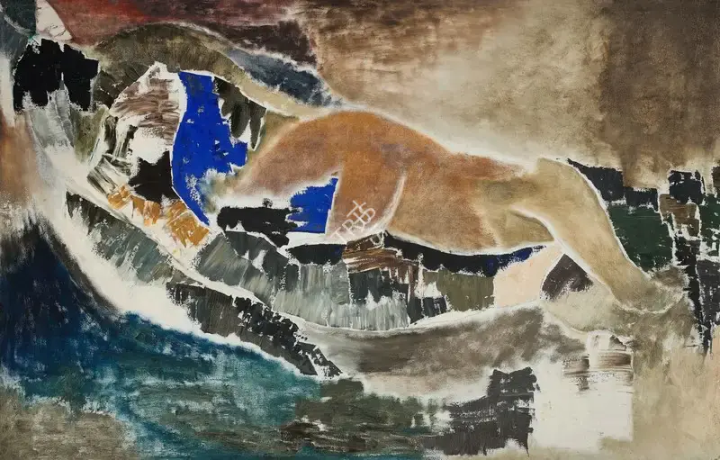 Bal Chhabda (Artist), Untitled (Reclining Nude), 1981, Painting