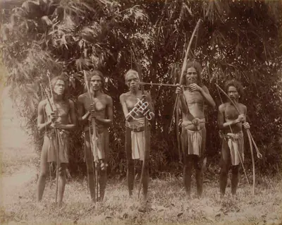 Unknown (Photographer), Wild People of Ceylon, 1901, Antiquarian Photograph