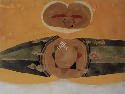 Prabhakar Barwe (Artist), Anatomy of a Mystic Star, 1969, Painting