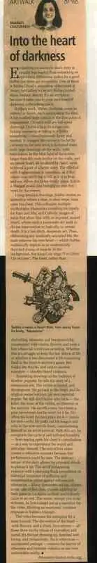 Bharati Chaturvedi (Reporter), Into the Heart of Darkness, 2008, Newspaper Clipping