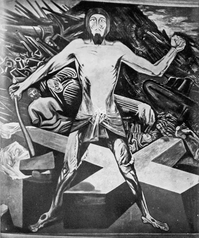 Orozco (Artist), Christ Destroying His Cross, 1934, Painting