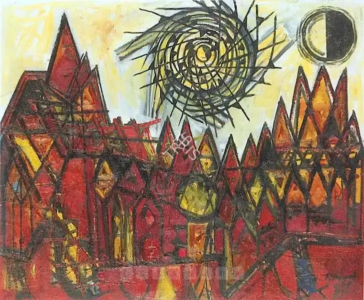 Avinash Chandra (Artist), Midday, 1960, Painting