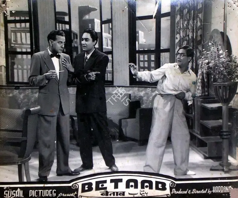 Harbans (Producer), Betaab, 1952, Lobby Card