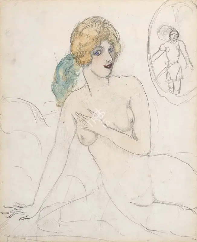 Sher-Gil, Amrita (Artist). Untitled, circa 1930 | Painting, AG.Mum/30.09.25, 2025 · Asta Guru