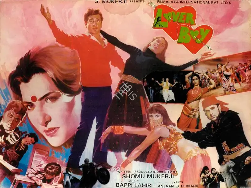 Shomu Mukerji (Producer), Lover Boy, 1985, Lobby Card